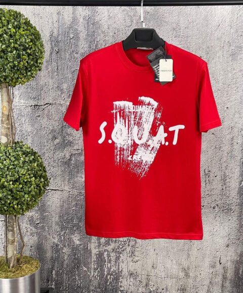 Red cotton T-shirt